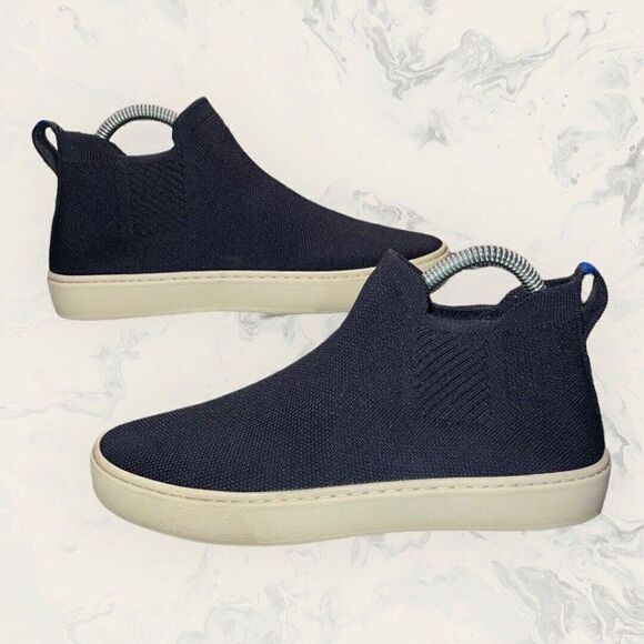 Rothy's Womens Chelsea Navy Blue Slip On Sneakers Comfort Flats Shoe Size 7.5 - Picture 5 of 8